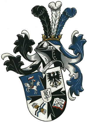 Wappen der Marburger Burschenschaft Rheinfranken, © Prof. Dr. Helmut Niedorf